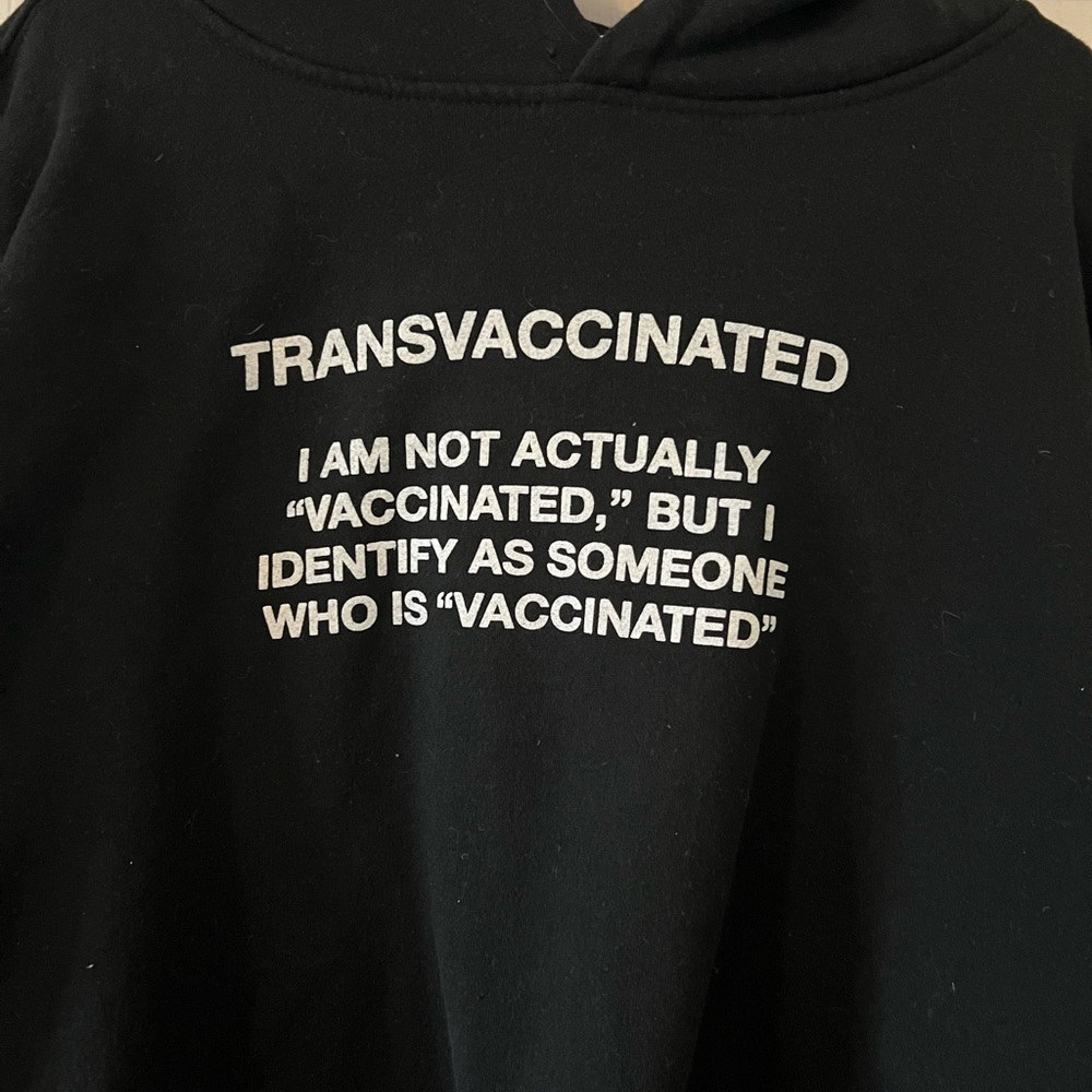 Men’s Assholes Live Forever Transvaccinated Black Hoodie